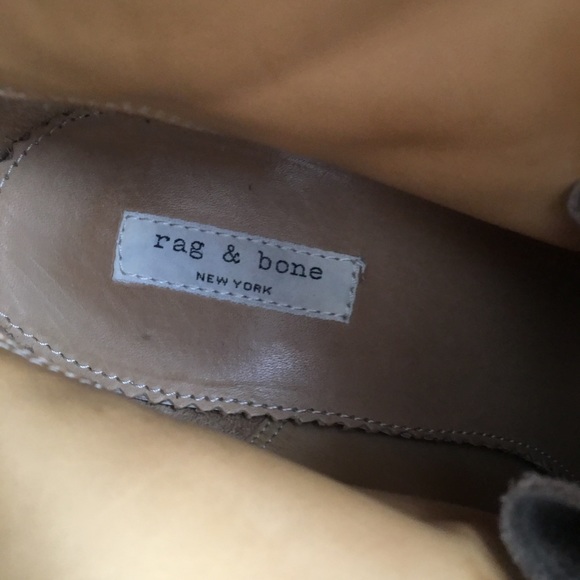 Rag & Bone Suede Cushioned Platform Booties 41 - Picture 6 of 8